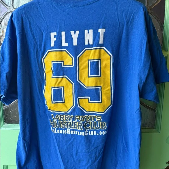 🫣St. Louis Blues/Hustler Club Funny T-Shirt - Picture 2 of 3